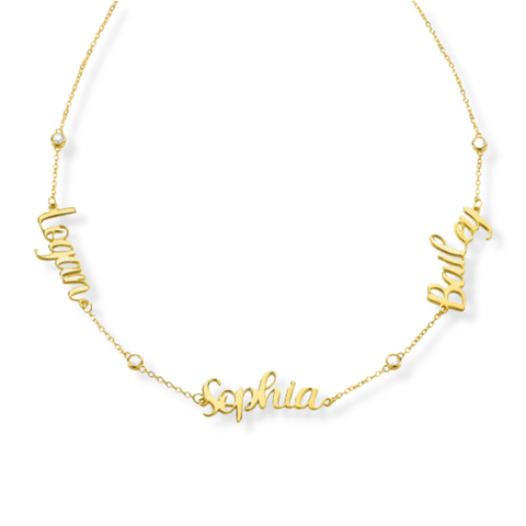 2-3 Name Nameplate Necklace
