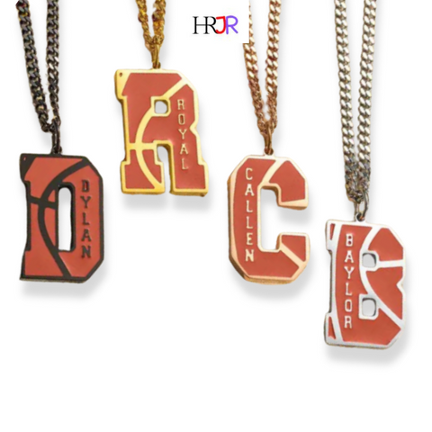 HR Junior: Personalized Basketball Necklace