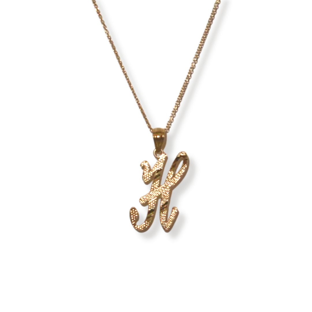 9ct Yellow Gold Initial 