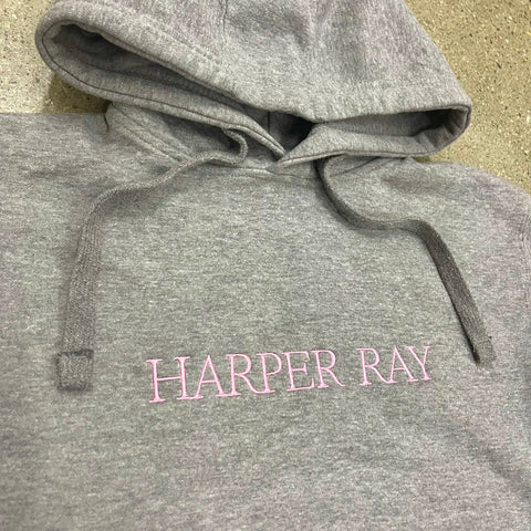 Harper Ray Logo Hoodie Gray